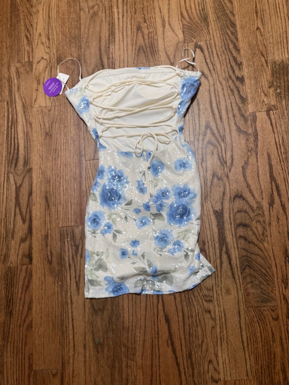 Windsor Afterparty Bloom Sequin Strapless Mini Dress - Picture 4 of 5